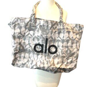 ALO Yoga Grey Tie-Dye Tote Bag